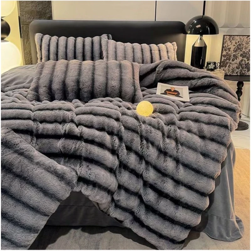 Комплект постельного белья Arya SHA-00006009, пододеяльник 200х230 см, простыня 230х250 см, наволочка 50x70 см (2 шт), двуспальный, велюр, разноцветный