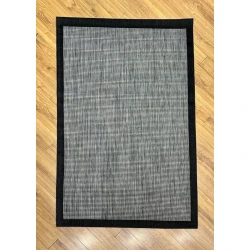 Ковер Natural halı Asia AS01, 120x180 см, полиэстер, серый/черный