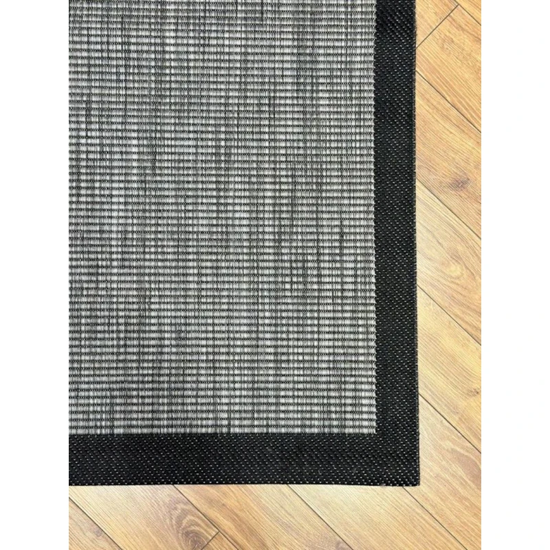 Ковер Natural halı Asia AS01, 120x180 см, полиэстер, серый/черный