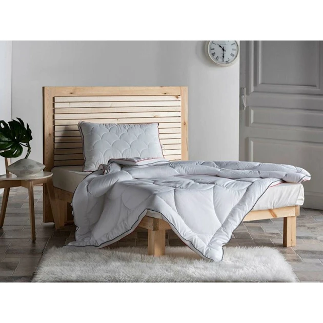 Yorğan Doqu Home, tək nəfərlik, bütün fəsillər üçün, mikrogel, ağ, 180x215 sm Yorğan Doqu Home, tək nəfərlik, bütün fəsillər üçün, mikrogel, ağ, 180x215 sm