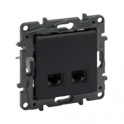 Розетка Legrand Raventi 768340, пластик, черный