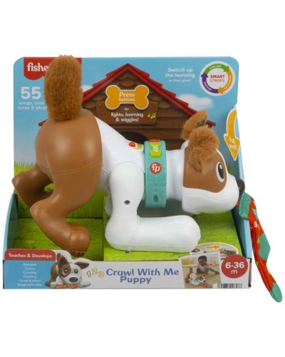 İnteraktiv oyuncaq Fisher-Price Crawl With Me Puppy HHH95, 6+ ay