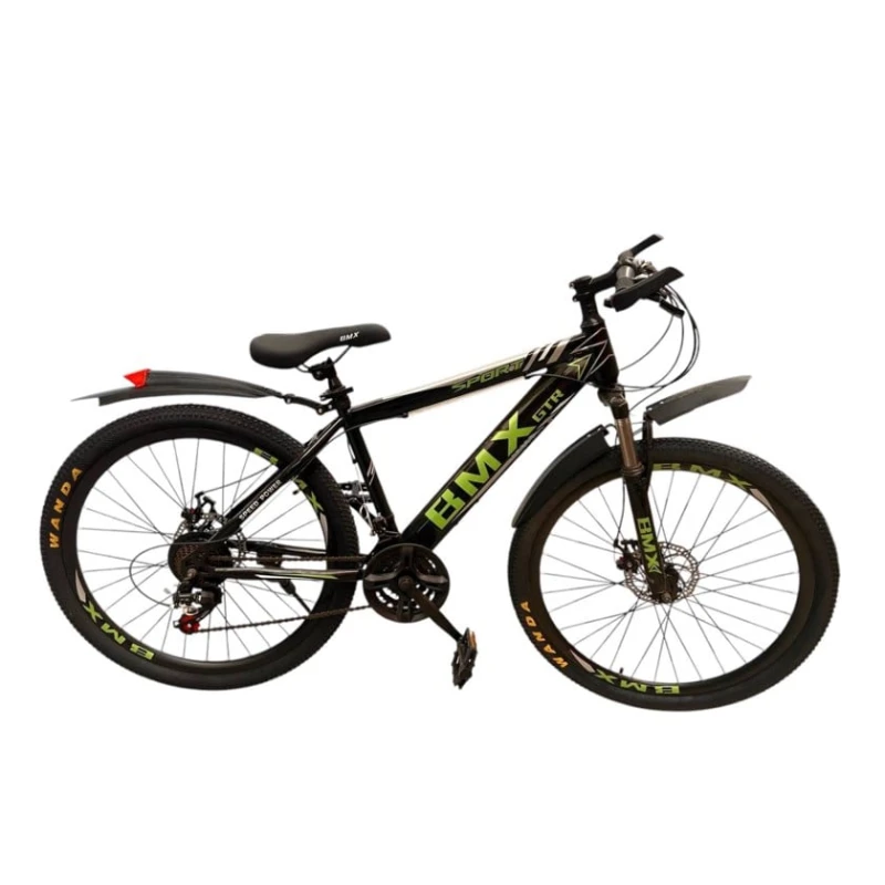 Велосипед SMR513, черный/зеленый, 24
