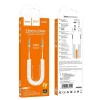 Кабель AUX Hoco UPA31 DC Jack 3.5, 1 м, Белый
