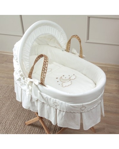 Hörülmüş səbət yatağı Funna Baby Luna Elegant, rənqi çəhrayı