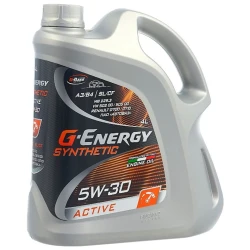 Моторное масло G-Energy Synthetic Active 5W30, 4 л Моторное масло G-Energy Synthetic Active 5W30, 4 л
