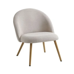 Кресло JYSK Thorup 3670046, полиэстер/полиуретан/сталь, бежевое/коричневое, 65х74 см Кресло JYSK Thorup 3670046, полиэстер/полиуретан/сталь, бежевое/коричневое, 65х74 см