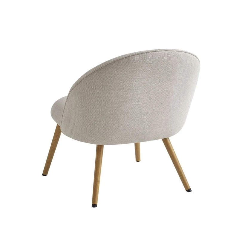 Кресло JYSK Thorup 3670046, полиэстер/полиуретан/сталь, бежевое/коричневое, 65х74 см Кресло JYSK Thorup 3670046, полиэстер/полиуретан/сталь, бежевое/коричневое, 65х74 см