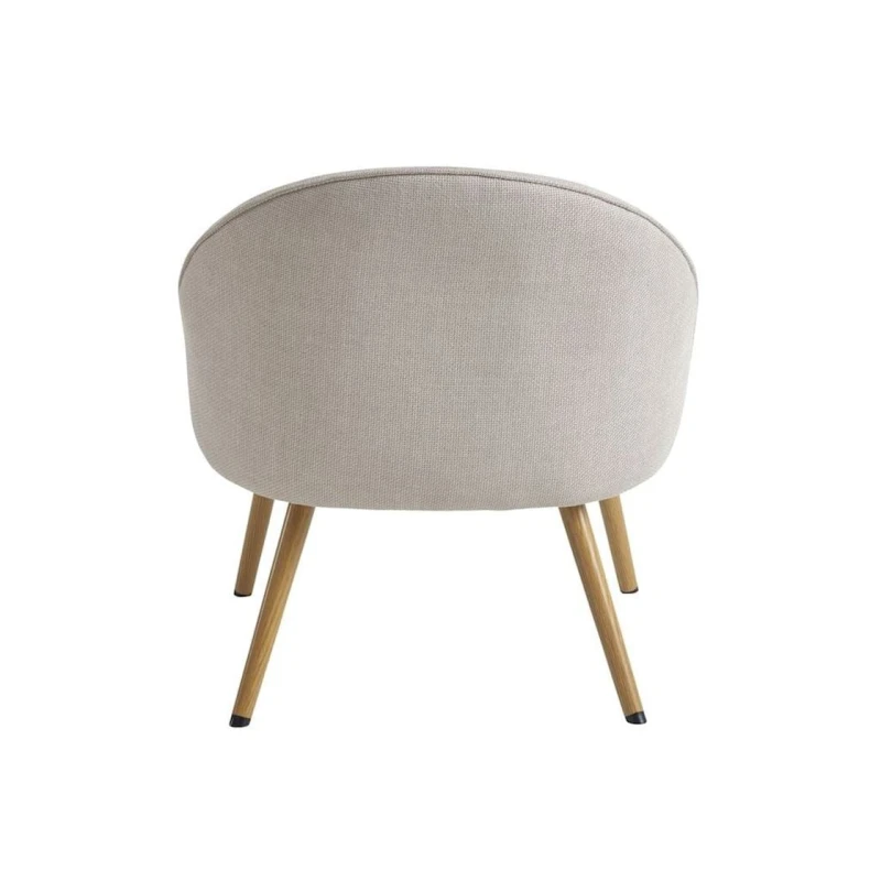 Кресло JYSK Thorup 3670046, полиэстер/полиуретан/сталь, бежевое/коричневое, 65х74 см Кресло JYSK Thorup 3670046, полиэстер/полиуретан/сталь, бежевое/коричневое, 65х74 см