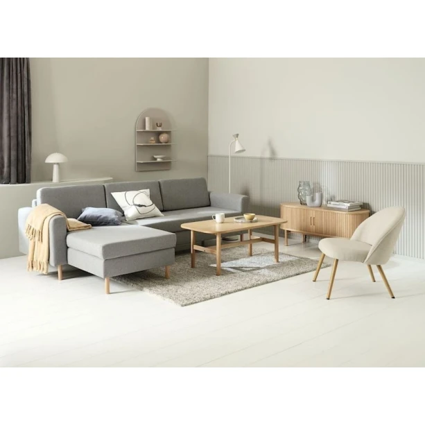 Кресло JYSK Thorup 3670046, полиэстер/полиуретан/сталь, бежевое/коричневое, 65х74 см Кресло JYSK Thorup 3670046, полиэстер/полиуретан/сталь, бежевое/коричневое, 65х74 см