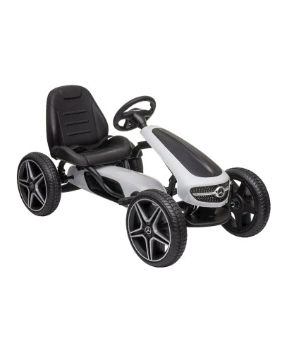 Uşaq üçün pedallı kartinq Hecht Mercedes Benz Go Kart White