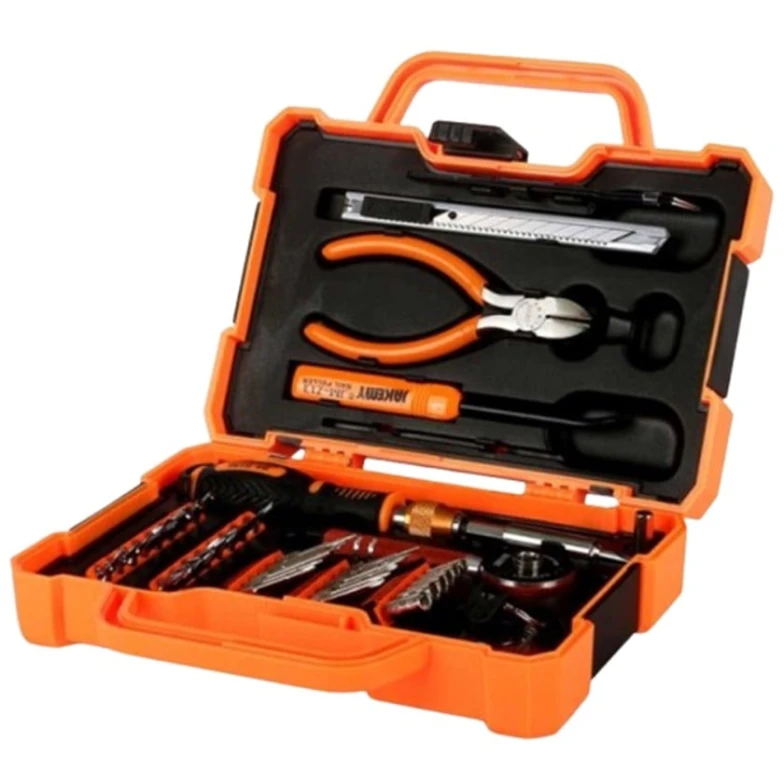 Набор инструментов Jakemy JM-8146 47 в 1-ом, черный/оранжевый