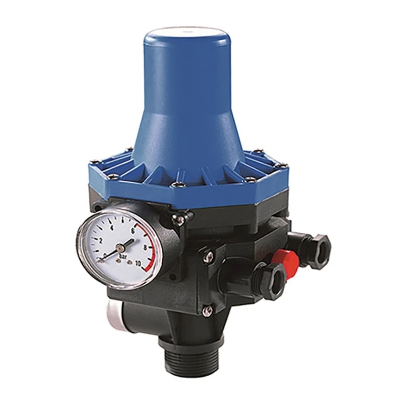 Редуктор давления воды Lucky Pro SOG-8228, черный/синий