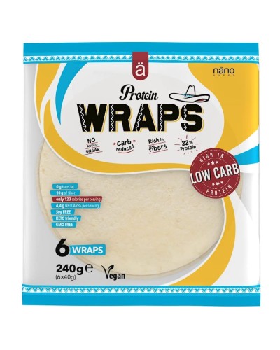 Proteinli tortilla NanoSupps Wraps 240 q