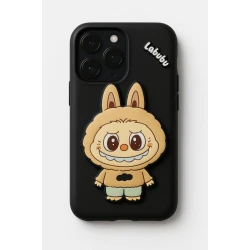 Чехол Labubu для Apple iPhone14 Pro Black