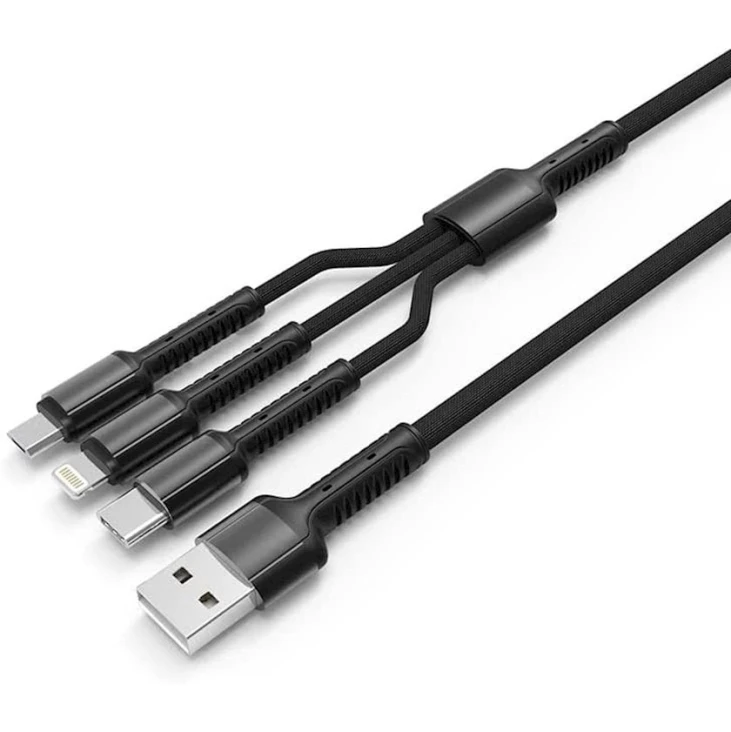 Кабель-разветвитель LDNIO LC93 Fast Data Cable 3 in 1, 4-Port