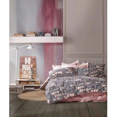 Yataq dəsti Pima Cotton QQ-QQ-080, yorğan üzü 200x220 sm, mələfə 220x240 sm, yastıq üzü 50x70 sm (2 əd), ikinəfərlik, pambıq, rəngbərəng