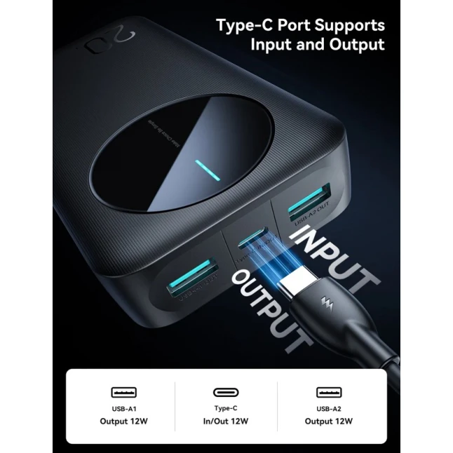 Внешний аккумулятор Joyroom JR-BPF14 20000 мАч Black