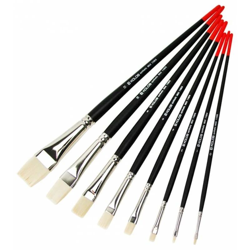 Кисть Kolos Milk №8, плоская, cинтетика Кисть Kolos Milk №8, плоская, cинтетика