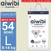 Детские подгузники AIWIBI Premium L, 9-14 кг, 54 шт