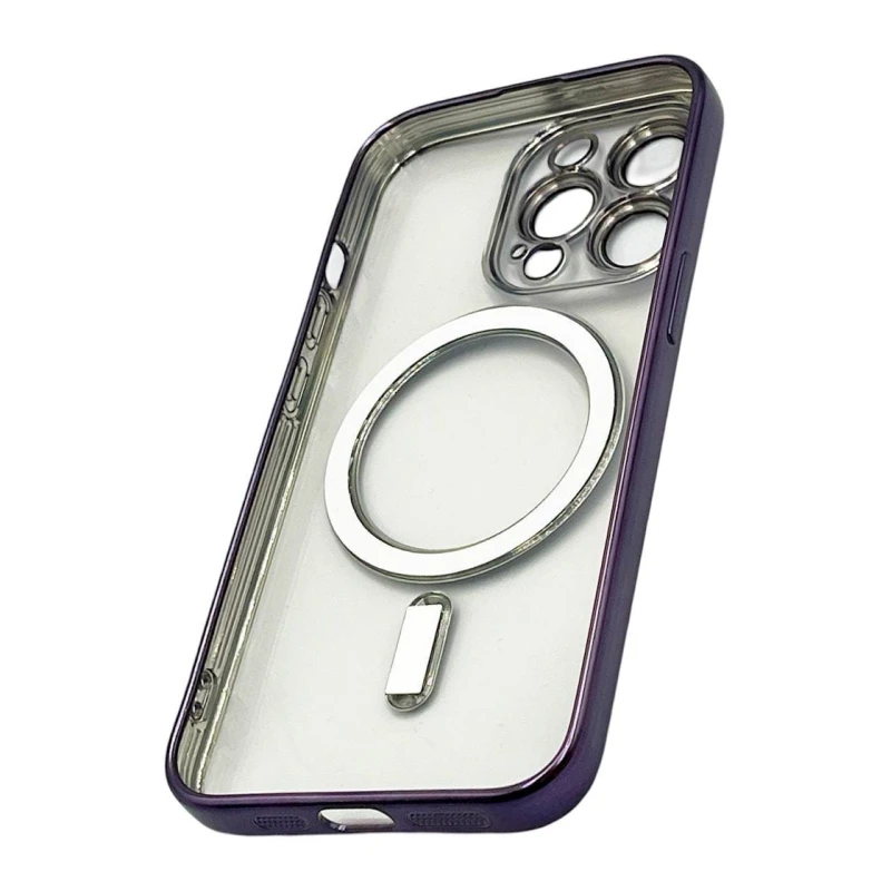 Çexol 888_store_533 MagSafe Apple iPhone 14 Pro üçün Bənövşəyi/Şəffaf