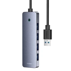 USB HUB Baseus UltraJoy Series 4 in 1 Space Grey, 100 см USB HUB Baseus UltraJoy Series 4 in 1 Space Grey, 100 см