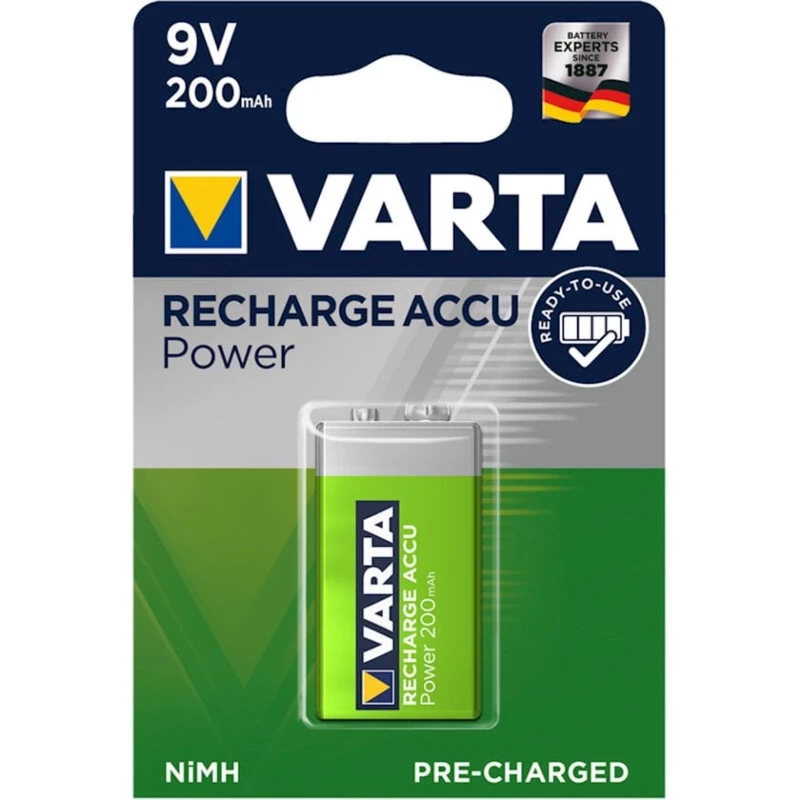 Аккумулятор Varta Rechargeable Accu 9V 2000mAh