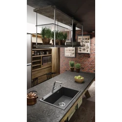 Кухонная мойка Deante Eridan ZQE_S103, гранит,серая, 70x52x21 см