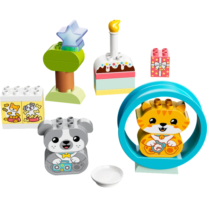 Конструктор LEGO DUPLO My First Puppy & Kitten With Sounds 10977, 1.5+ лет, 22 элементов