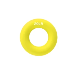 Кистевой эспандер Gymnic 1135 силикон, желтый, 7 см, 20 LB, 9 кг