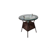Bağ üçün masa Zili Rattan, qəhvəyi; diametr: 60 sm, hündürlüyü: 60 sm