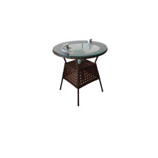 Bağ üçün masa Zili Rattan, qəhvəyi; diametr: 60 sm, hündürlüyü: 60 sm