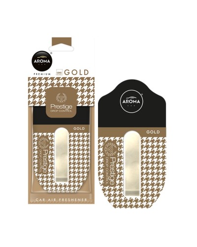 Avtomobil üçün ətirləndirici Aroma Car Prestige Drop Control Gold, asma - 83205