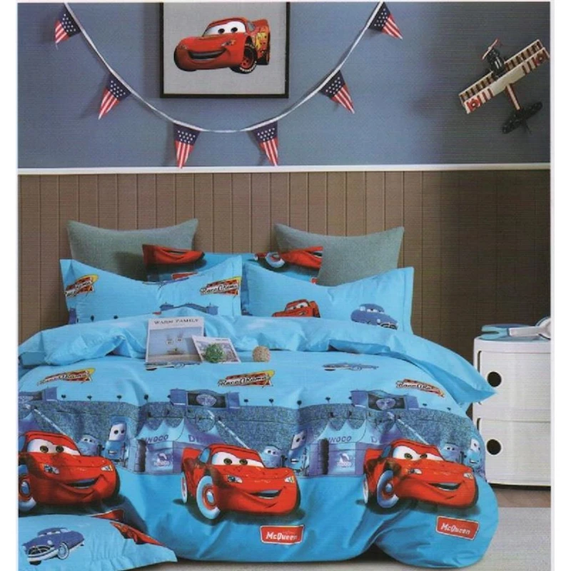 Комплект детского постельного белья First Home ET-1348, пододеяльник 160x220 см, простыня 160x240 см, наволочка 50х70 см, односпальный, разноцветный