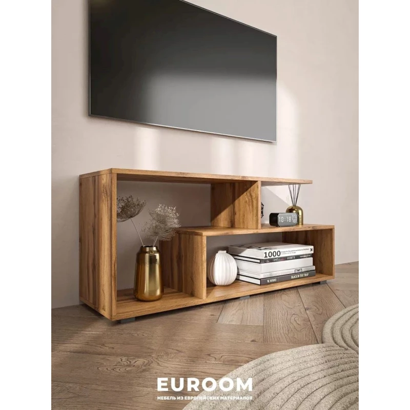 Тумба под ТВ 3563_LETNEWQZol, ЛДСП, коричневая, 50x33x115 см Тумба под ТВ 3563_LETNEWQZol, ЛДСП, коричневая, 50x33x115 см