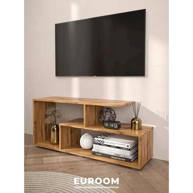 Тумба под ТВ 3563_LETNEWQZol, ЛДСП, коричневая, 50x33x115 см Тумба под ТВ 3563_LETNEWQZol, ЛДСП, коричневая, 50x33x115 см