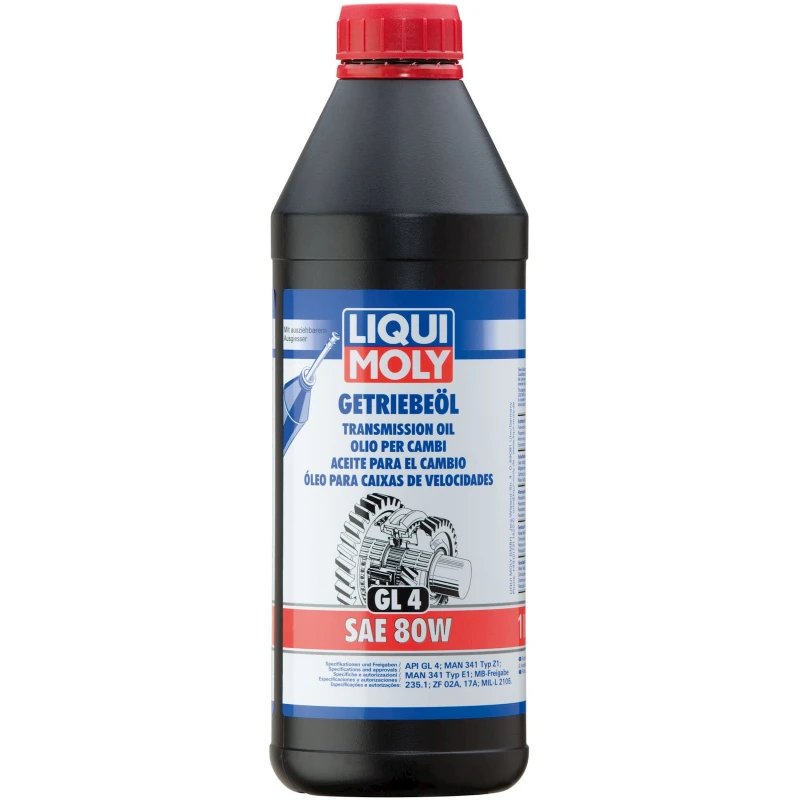 Масло трансмиссионное Liqui Moly 1952 Getriebeoil 80W 1L Масло трансмиссионное Liqui Moly 1952 Getriebeoil 80W 1L