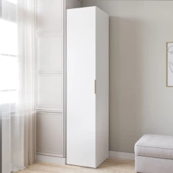 Шкаф Art Mebel 6, 210x40x45 см, ламинат, белый