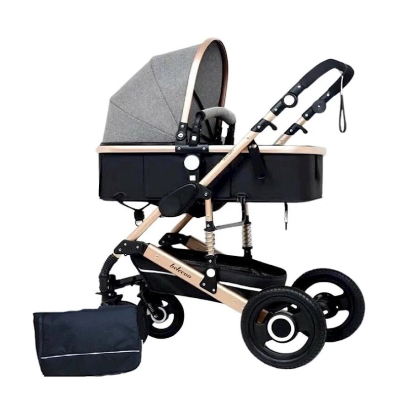 Uşaq arabası Belecoo ST100, boz, çanta ilə Uşaq arabası Belecoo ST100, boz, çanta ilə