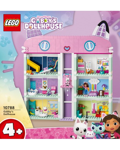 Konstruktor LEGO Gabby's Dollhouse 10788, 4+ yaş, 488 hissə