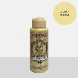 Краска матовая Cadence Style Matt Paint S9047 Linden, с бархатистым эффектом, 120 мл