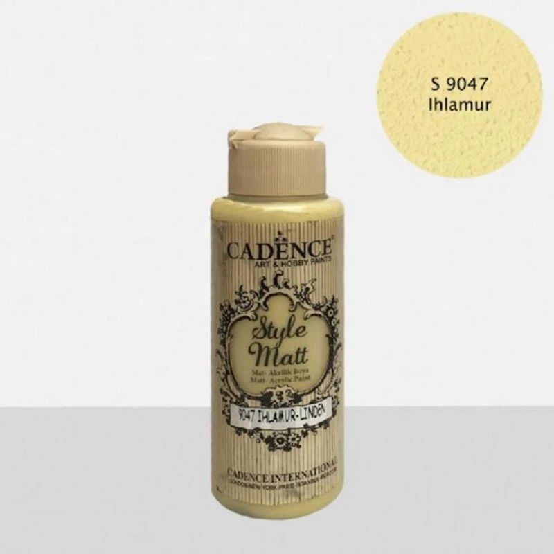 Краска матовая Cadence Style Matt Paint S9047 Linden, с бархатистым эффектом, 120 мл Краска матовая Cadence Style Matt Paint S9047 Linden, с бархатистым эффектом, 120 мл