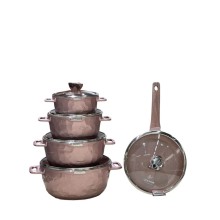 Qab-qacaq dəsti Life Smile LF-SM-011, bürünc, 5 parça