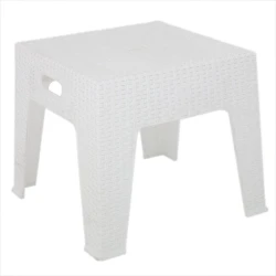 Садовый стол Elit, пластик, белый, 50x50x42 см Садовый стол Elit, пластик, белый, 50x50x42 см