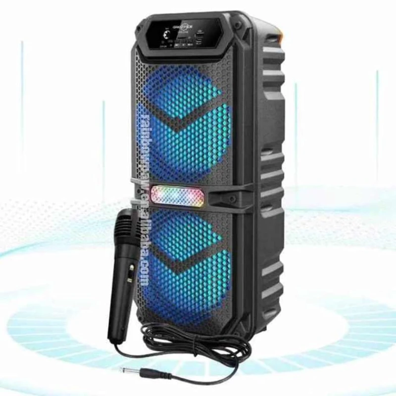 Беспроводной портативный динамик с проводным микрофоном. Gts-2148