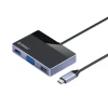 Док-станция ORICO DM-7TS-BK-BP 7-in-1 USB 3.0, 2xUSB-A2.0, PD 100 W, HDMI, 4K/30Hz, VGA:1920*1080P@60Hz, 3.5mm Audio Jack, Blue