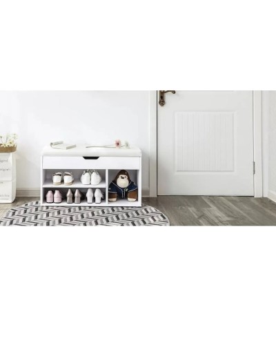 Ayaqqabı üçün tumba Ev Plus 12115538, LDSP, ağ, 80x30x44 sm