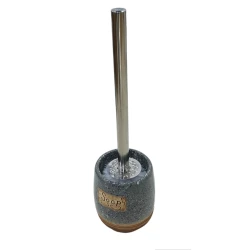 Ершик для унитаза HomeStore Tİ7N, керамика, серый, 37x10 см