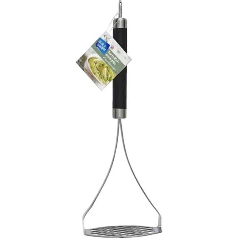 Kartofəzən Flink & Sauber paslanmayan polad, asma üçün ilgəklə, Qara/Gümüşü Kartofəzən Flink & Sauber paslanmayan polad, asma üçün ilgəklə, Qara/Gümüşü