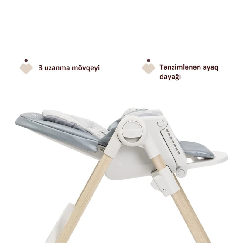 Стульчик для кормления Chicco Polly Armonia Greenery, серый Стульчик для кормления Chicco Polly Armonia Greenery, серый